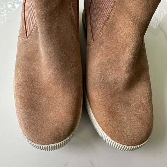 Sorel Out 'N' About Slip-On Wedge Booties for Ladies Tawny Buff/Chalk 8 - Picture 6 of 10